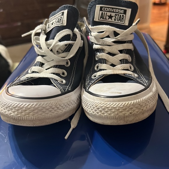 Navy Blue Converse All Stars - Picture 3 of 7